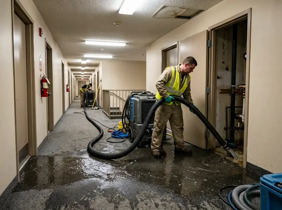multi-unit-apartment-hallway-f-005 — frequently asked questions, Emergency Burst Pipe Water Extraction & Removal in Wallburg…